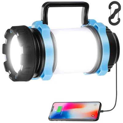 Obrázek produktu pro Dobíjecí LED svítilna 1000 lumenů pro kempování a nouzové situace