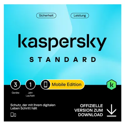 Produktbild von Kaspersky Standard Mobile Edition - Abonnement-Lizenz (1 Jahr)