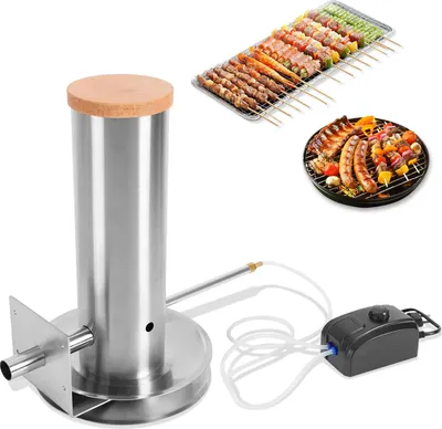 Wiltec BBQ Sparbrand 22,5x22,5x5cm Kaltrauchgenerator Aus Edelstahl