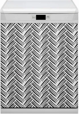 Obrázok produktu pre Kuchyňa Dekoratívne magnety Magnetická fólia do umývačky riadu 60x80 cm - vzor - rybie kosti