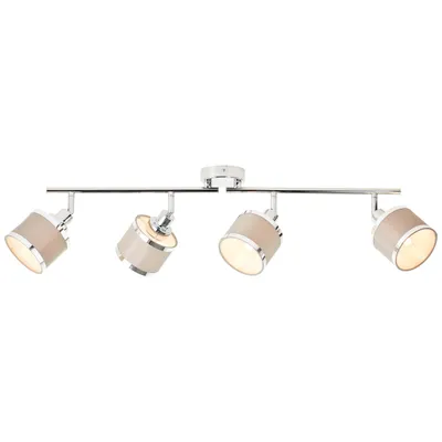 Productafbeelding van 4-lichts plafondlamp Alexia chroom en grijs