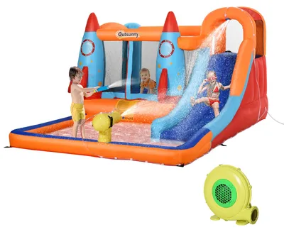 Obrázok produktu pre Skákací hrad Outsunny s bazénom a šmýkačkou 342-026