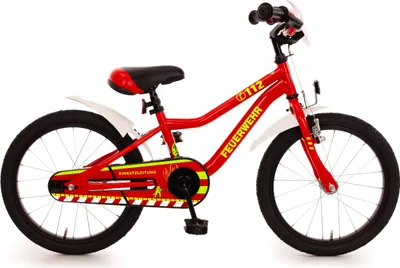 Zdjęcie produktu dla rower dziecięcy 18" Kuma "FEUERWEHR" czerwony/biały/żółty-refl. - Bachtenkirch