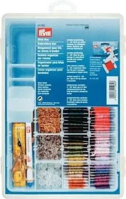 Produktbild von PRYM Stick Box aus transparentem Kunststoff, variabel 4 bis 23 Fächer
