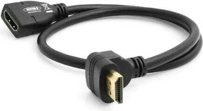 Produktbild von System-S HDMI Winkelstecker 90° Gewinkelt zu HDMI Eingang Kabel