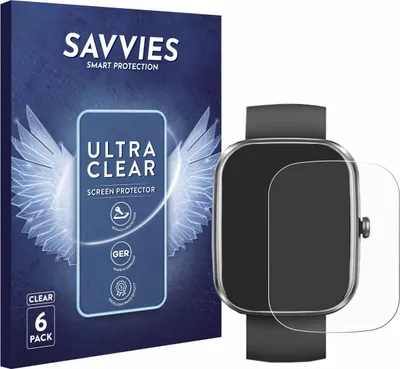 Produktbild von 6x Für Dyurwa T60 1.91" Schutzfolie Savvies Displayschutz Display Schutz Folie Klar Transparent