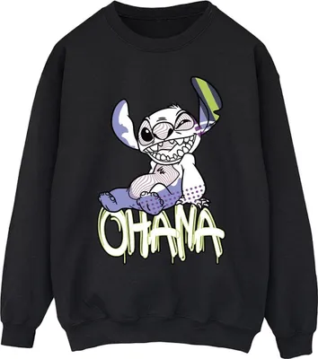 Produktbild von Disney - "Ohana" Sweatshirt für Herren BI31242 (XXL) (Schwarz)