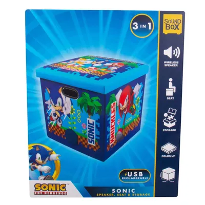Produktbild von Fizz Aufbewahrungsbox Sonic inkl. Lautsprecher blau