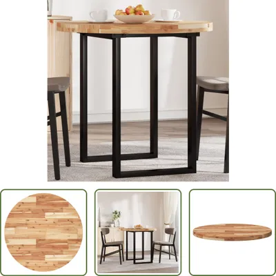 Obrázek produktu pro The Living Store Kulatá deska stolu Ø80x4 cm z masivního dřeva akácie