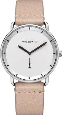 Produktbild von PAUL HEWITT Herren Uhr Analog Quarz Breakwater White Sunray PH-BW-S-W-56M Leder