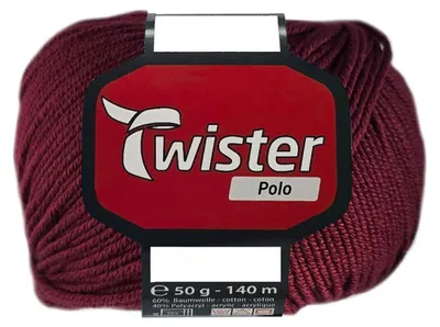 Produktbild von 50 Gramm Twister Polo 39 Bordeaux