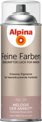 Produktbild von Alpina Feine Farben Sprühlack No. 19 Melodie der Anmut - roséviolett 400 ml
