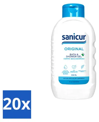 Productafbeelding van 20 x Sanicur Douche- en badgel Original - 300 ml - Voordeelverpakking - 20 stuks