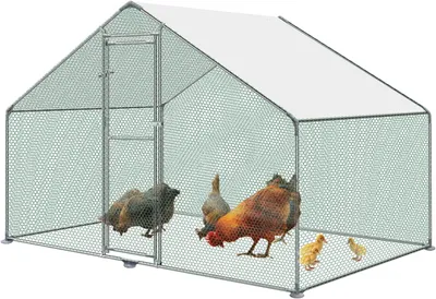 Produktbild von Hühnerstall - Hühnergehege - Geflügelgehege - Hühnerhaus - Hühnergehege mit Dach - 3 x 2 x 2 Meter