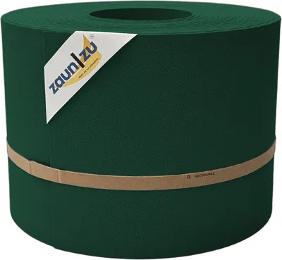 Produktbild von Sichtschutzstreifen zaun|zu PREMIUM 35m Rolle PP Zaunblende für Doppelstabzaun Grün, 35m