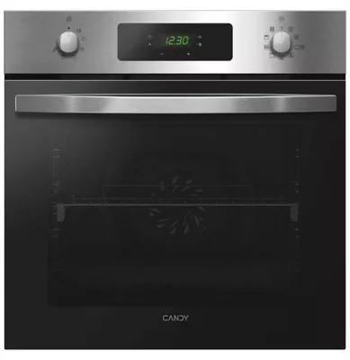 Image de Four intégrable 65l 60cm pyrolyse inox/noir - Candy - FICDX676 -