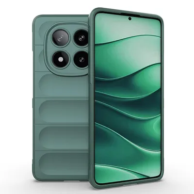 Produktbild von MobyDefend Hülle für Xiaomi Redmi Note 14 Pro 5G - TPU Gripcase - Grün