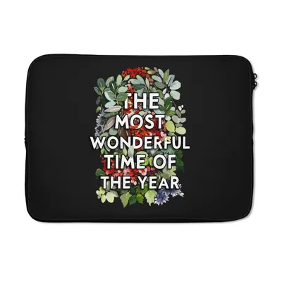 Produktbild von MuchoWow® Laptop Hülle 13 Zoll Pflanzen - Blumen - Zitate - Weihnachten Laptoptasche - Laptophülle - Sleeve - Rundumschutz