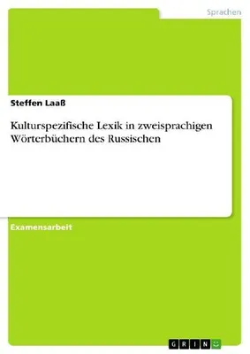 Produktbild von Kulturspezifische Lexik in zweisprachigen Wörterbüchern des Russischen
