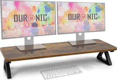 Immagine prodotto di Supporto metallico per doppio monitor, regolabile in altezza, per computer