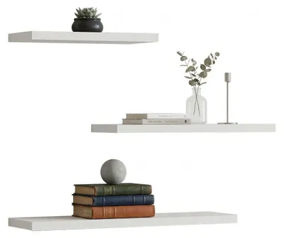 Produktbild von Roscigno - Regal, 30x2x14h cm Weiß, 3 Böden