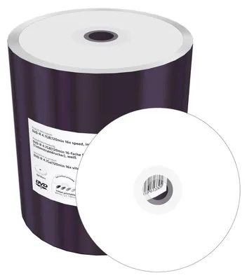 Immagine prodotto di MediaRange DVD-R 4.7GB bedruckbar,100er Pack Folie (Shrink)