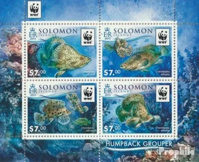 Produktbild von Briefmarken Salomoninseln 2015 Mi Block 465 (kompl. Ausg.) postfrisch Pantherfisch
