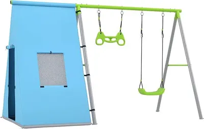 Productafbeelding van Buitenspeelset schommel 3-in-1, kinderschommel, afmetingen 283x180x182 cm