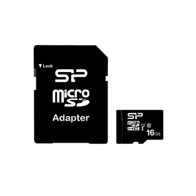 Produktbild von Silicon Power MicroSD Card 16GB SDHC CL.10 inkl. Adapter
