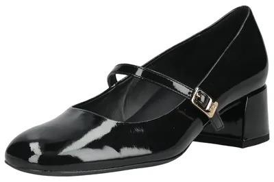 Produktbild von Högl Damen Pumps aus glänzendem Leder im Mary-Jane-Stil mit Blockabsatz