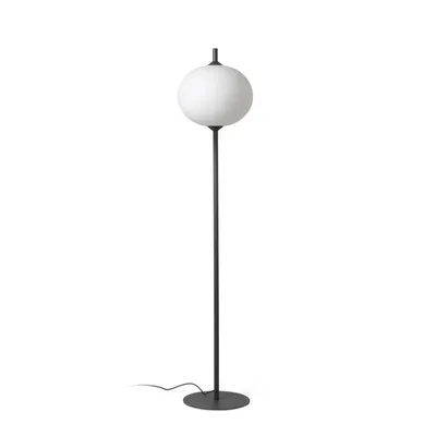 Obrázok produktu pre Stojacia lampa SAIGON OUT E27 15W IP44 Hliník tmavosivá, PEMD biela D:45cm V:210cm