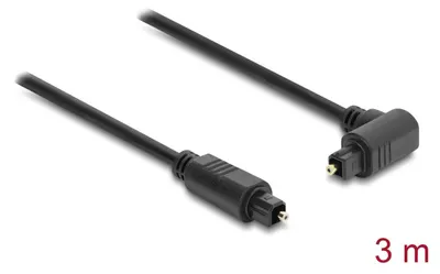 Obrázok produktu pre DeLOCK 90931, Toslink, Samec, Toslink, Samec, 3 m, Čierna