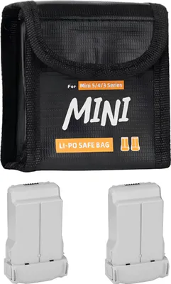 Produktbild von Safe Case Feuerfeste Hülle für 2 DJI Mini 3 / Mini 5 / 4 / 3 Pro Akkus