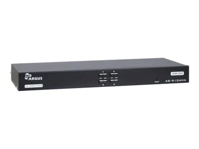 Image de Inter-Tech Argus AS-9104HA - Commutateur KVM - 4 x KVM port(s)
