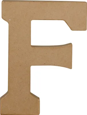Immagine prodotto di Decopatch, cartapesta Kraft, lettera maiuscola F 20 cm - cartone marrone