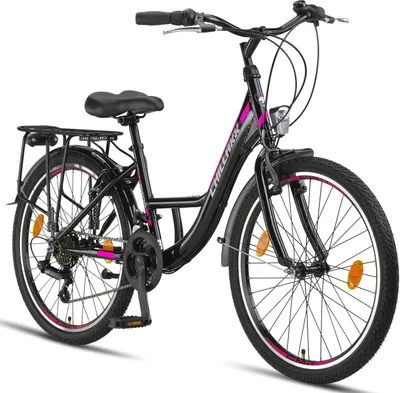 Produktbild von Chillaxx Bike Strada Premium City Bike in 24, 26, 28 Zoll - Fahrrad für Mädchen, Jungen, Herren und Damen - 21 Gang-Schaltung - Hollandfahrrad Citybike
