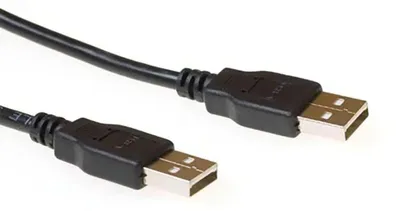 Obrázek produktu pro ACT SB2520, 1,8 m, USB A, USB A, USB 2.0, Samec/samec, Černá