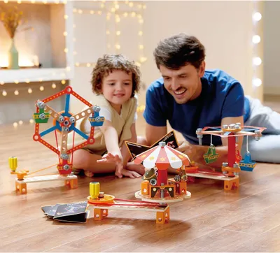 Immagine prodotto di Set di costruzioni Hape - Set di costruzioni di Carnevale - Giocattoli STEM per bambini
