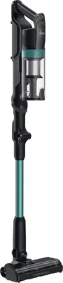 A vacuum cleaner is shown against a white background.