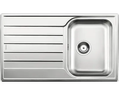 Obrázok produktu pre BLANCO LIVIT 45 S Salto, Umývadlo na dosku, Obdĺžnikový, Nerezová oceľ, Nerezová oceľ, 1 misky/misiek, Stainless steel