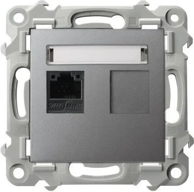 Immagine prodotto di Presa singola per computer, cat. 5e MMC SZAFIR Grigio Ospel