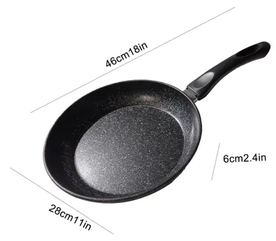 Produktbild von Bratpfanne - 26 cm - Gusseisen - Antihaft-Granitbeschichtung - Für alle Herdarten - Kratzfest - Leicht zu reinigen