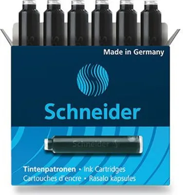 Obrázek produktu pro Schneider Schreibgeräte Ink Cartridge, Modrá, 6 kusů