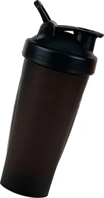 Image de bouteille d'agitation protéinée de 20 oz avec boules d'agitation Bouteille d'eau étanche pour pré-entraînement à l'extérieur Sports Gym Fitness
