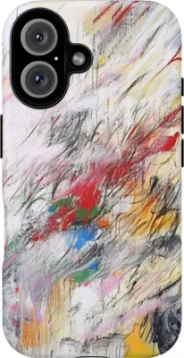 Produktbild von Abstrakte bunte Pinselstriche – Hülle Kompatibel mit iPhone 16
