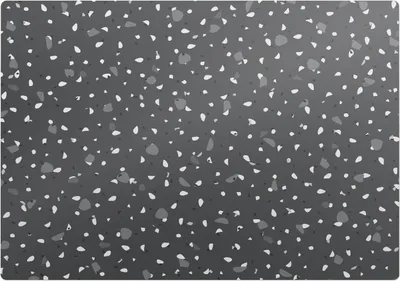 Produktbild von Terrazzopartikel – Bodenschutzmatte – Rutschfest – Schutzmatte für Büro – Vinylmatte – Stuhlunterlage  – 100 x 100 cm