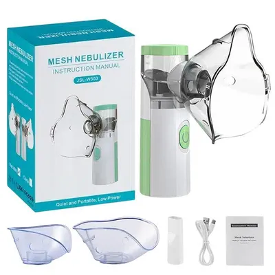 Produktbild von Tragbarer Mesh-Vernebler, Handvernebler & Ultraschall-Vernebler für Erwachsene & Kinder, Vernebler für Kinder, mobiles Inhalationsgerät für Zuhause