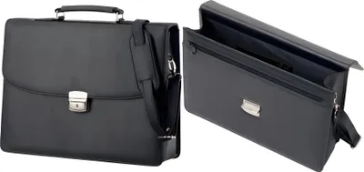Produktbild von Alassio Aktentasche ANZIO, Lederi mitat, schwarz (5317985)