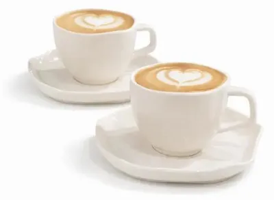 Produktbild von Bavary - Kaffeetassen-Set - Keramik 12-teilig - Weiß