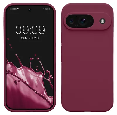 Produktbild von kwmobile Handyhülle für Google Pixel 9 Hülle - weiches Handy Silikon Case - Schutzhülle Cover - Magenta Lila
